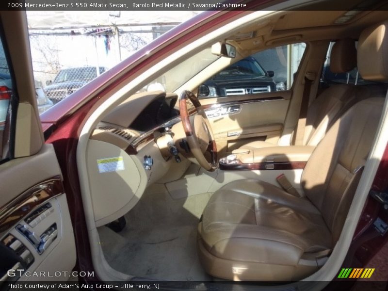 Barolo Red Metallic / Savanna/Cashmere 2009 Mercedes-Benz S 550 4Matic Sedan