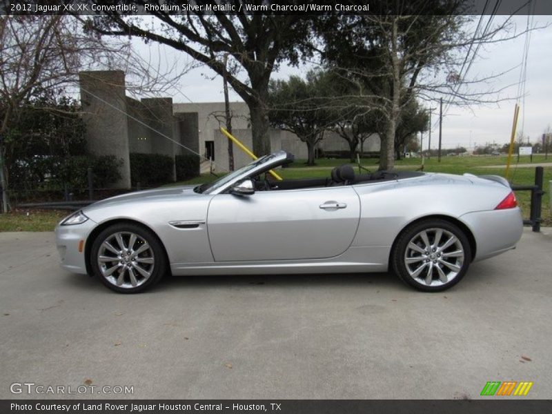 Rhodium Silver Metallic / Warm Charcoal/Warm Charcoal 2012 Jaguar XK XK Convertible