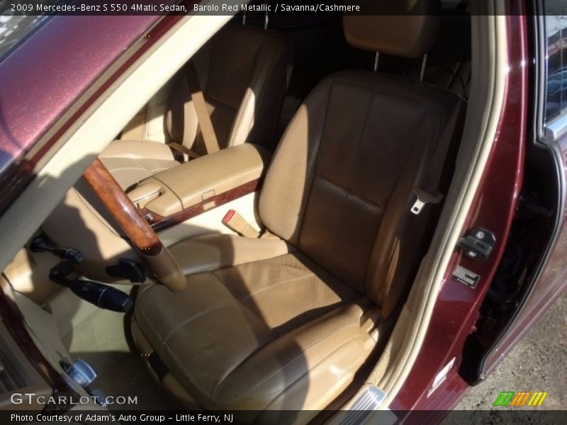 Barolo Red Metallic / Savanna/Cashmere 2009 Mercedes-Benz S 550 4Matic Sedan