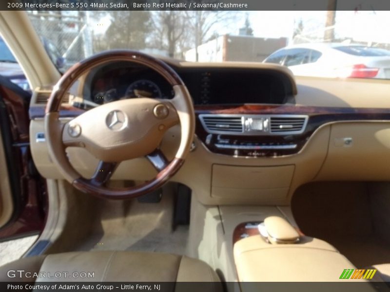 Barolo Red Metallic / Savanna/Cashmere 2009 Mercedes-Benz S 550 4Matic Sedan