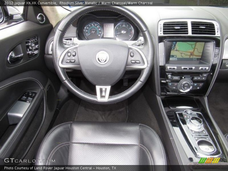 Rhodium Silver Metallic / Warm Charcoal/Warm Charcoal 2012 Jaguar XK XK Convertible