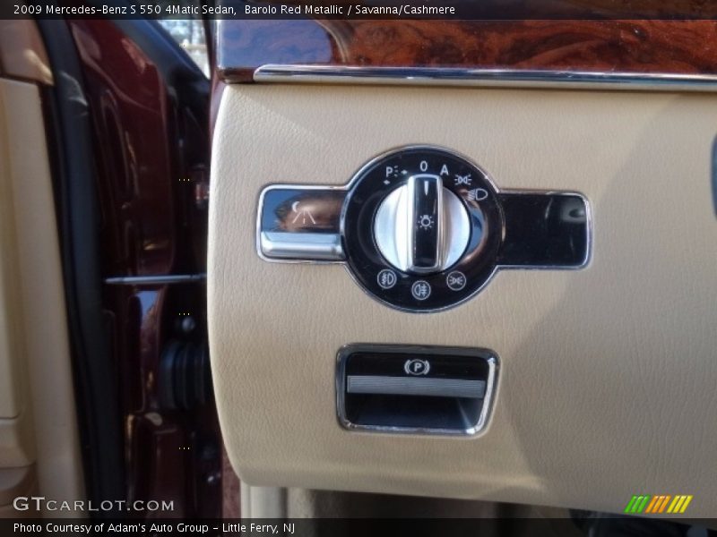 Barolo Red Metallic / Savanna/Cashmere 2009 Mercedes-Benz S 550 4Matic Sedan