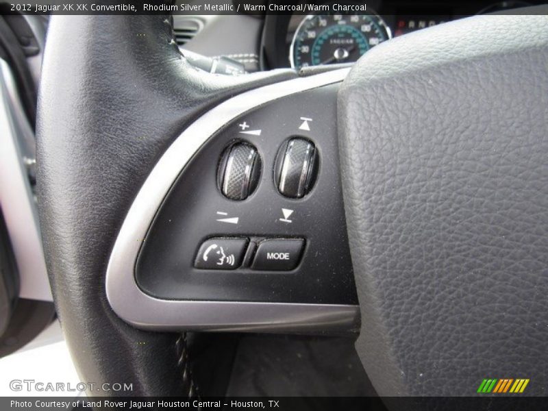 Rhodium Silver Metallic / Warm Charcoal/Warm Charcoal 2012 Jaguar XK XK Convertible