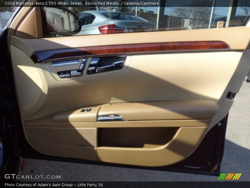 Barolo Red Metallic / Savanna/Cashmere 2009 Mercedes-Benz S 550 4Matic Sedan