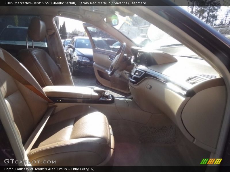 Barolo Red Metallic / Savanna/Cashmere 2009 Mercedes-Benz S 550 4Matic Sedan