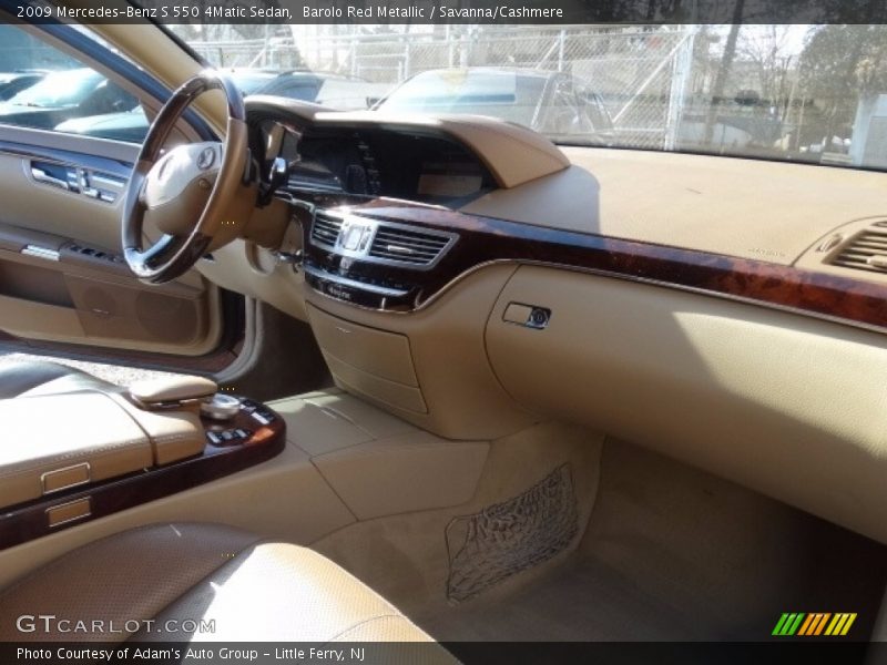 Barolo Red Metallic / Savanna/Cashmere 2009 Mercedes-Benz S 550 4Matic Sedan