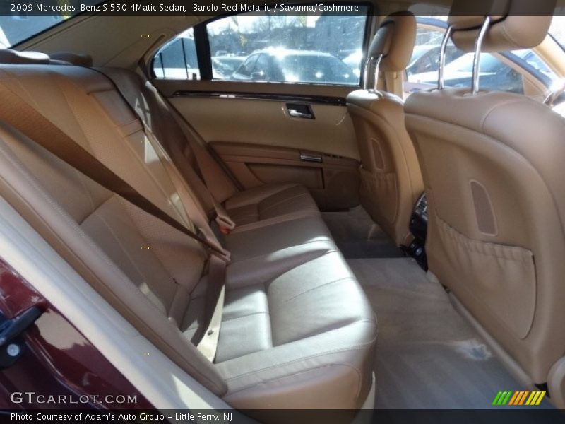 Barolo Red Metallic / Savanna/Cashmere 2009 Mercedes-Benz S 550 4Matic Sedan