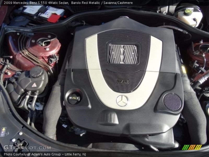 Barolo Red Metallic / Savanna/Cashmere 2009 Mercedes-Benz S 550 4Matic Sedan