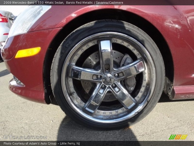 Barolo Red Metallic / Savanna/Cashmere 2009 Mercedes-Benz S 550 4Matic Sedan