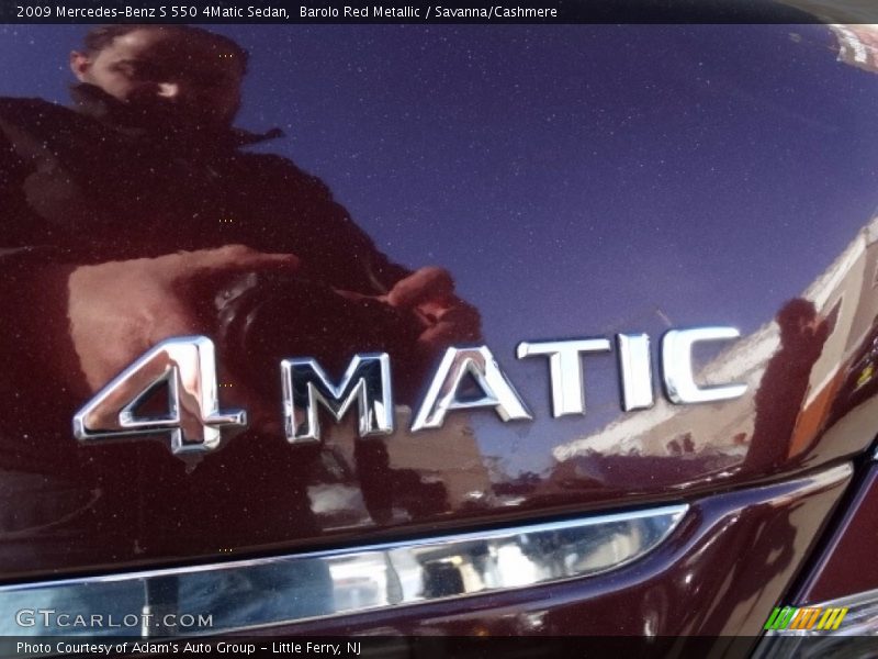 Barolo Red Metallic / Savanna/Cashmere 2009 Mercedes-Benz S 550 4Matic Sedan