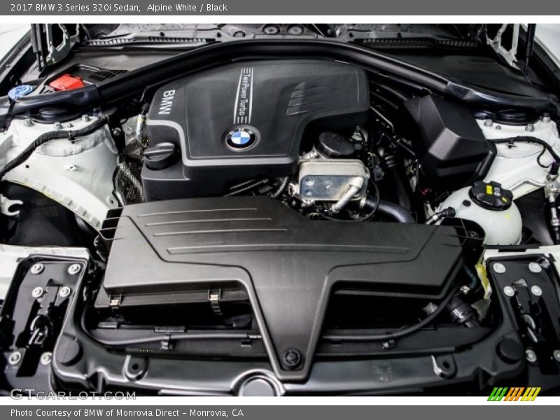 Alpine White / Black 2017 BMW 3 Series 320i Sedan