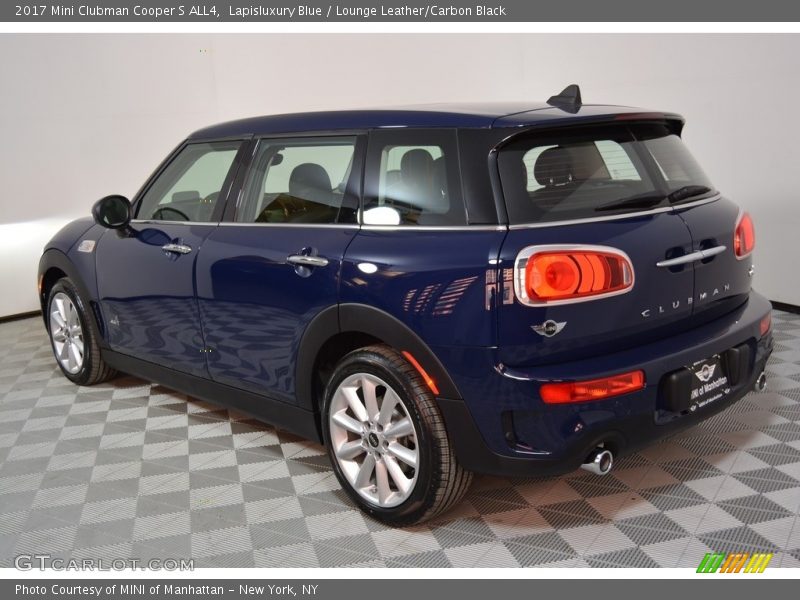 Lapisluxury Blue / Lounge Leather/Carbon Black 2017 Mini Clubman Cooper S ALL4