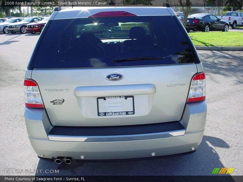 Silver Birch Metallic / Camel 2008 Ford Taurus X Limited