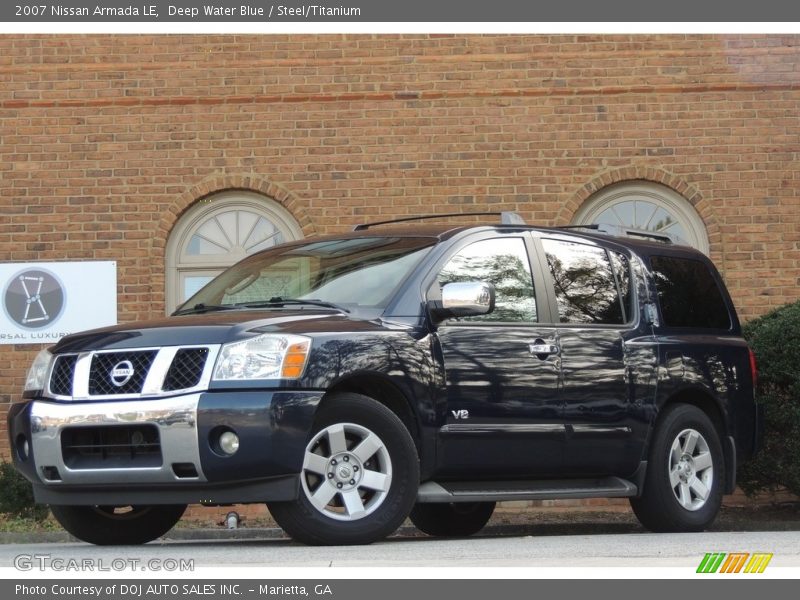 Deep Water Blue / Steel/Titanium 2007 Nissan Armada LE