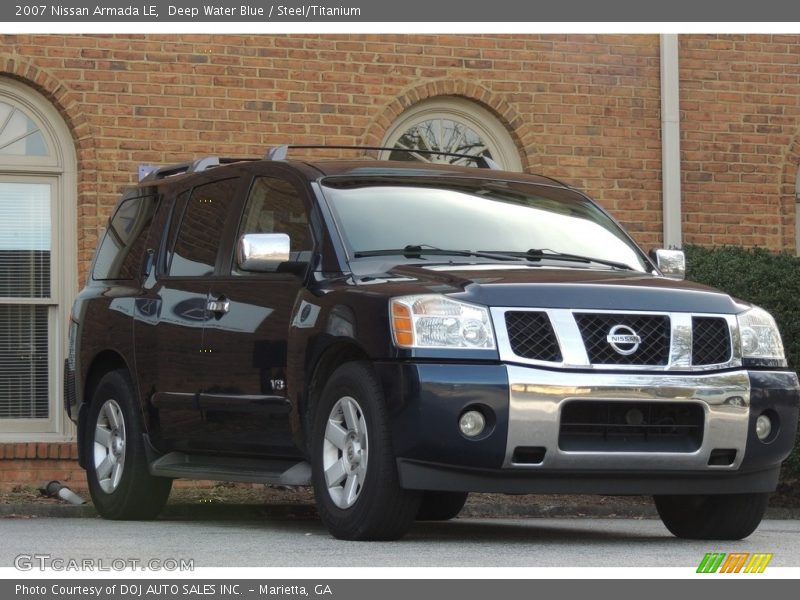 Deep Water Blue / Steel/Titanium 2007 Nissan Armada LE