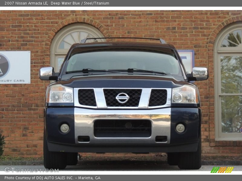 Deep Water Blue / Steel/Titanium 2007 Nissan Armada LE