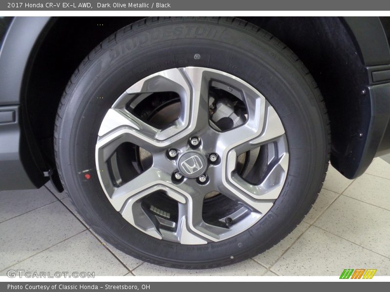 Dark Olive Metallic / Black 2017 Honda CR-V EX-L AWD