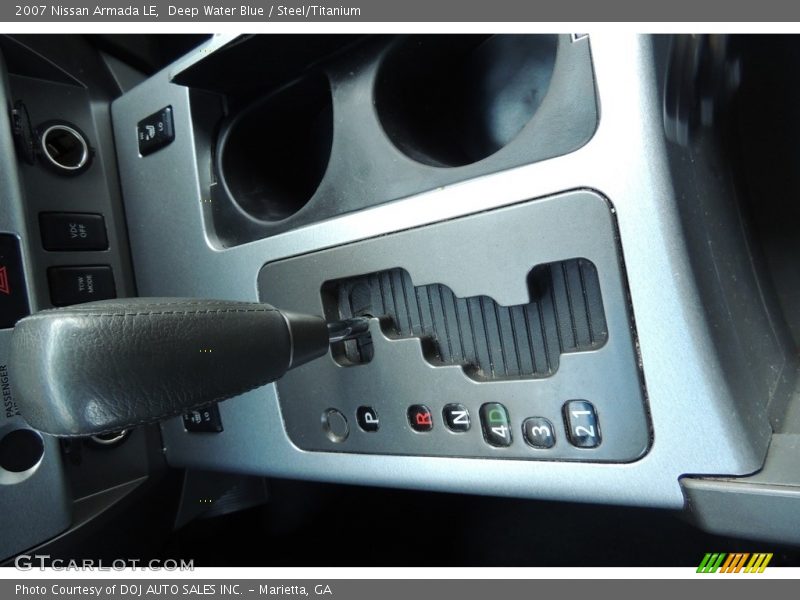 Deep Water Blue / Steel/Titanium 2007 Nissan Armada LE
