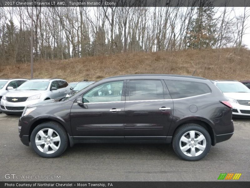 Tungsten Metallic / Ebony 2017 Chevrolet Traverse LT AWD