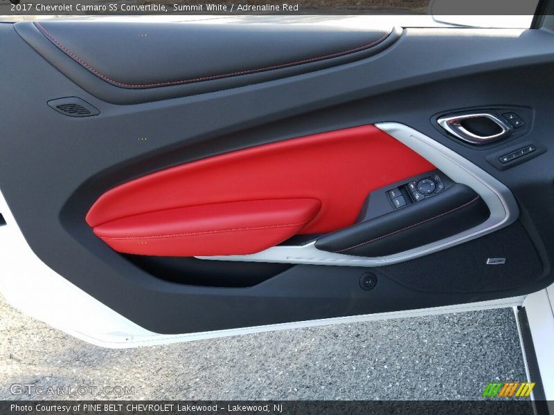 Summit White / Adrenaline Red 2017 Chevrolet Camaro SS Convertible