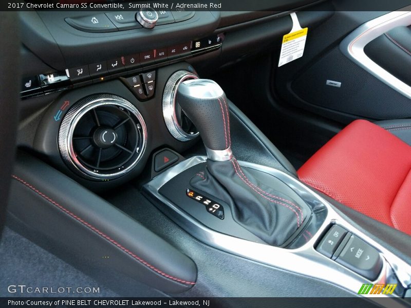 Summit White / Adrenaline Red 2017 Chevrolet Camaro SS Convertible