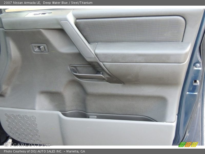 Deep Water Blue / Steel/Titanium 2007 Nissan Armada LE