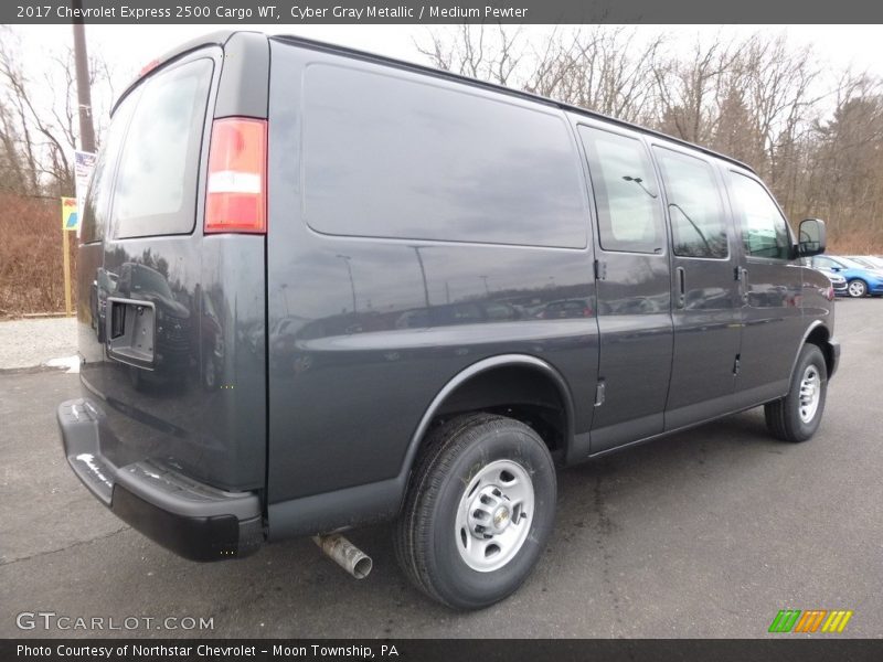 Cyber Gray Metallic / Medium Pewter 2017 Chevrolet Express 2500 Cargo WT