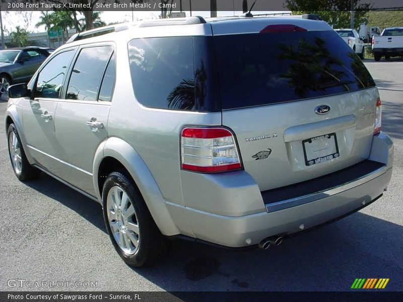Silver Birch Metallic / Camel 2008 Ford Taurus X Limited