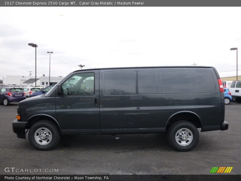 Cyber Gray Metallic / Medium Pewter 2017 Chevrolet Express 2500 Cargo WT