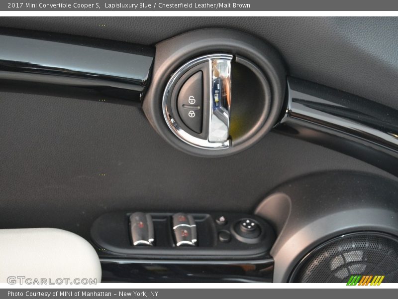 Lapisluxury Blue / Chesterfield Leather/Malt Brown 2017 Mini Convertible Cooper S