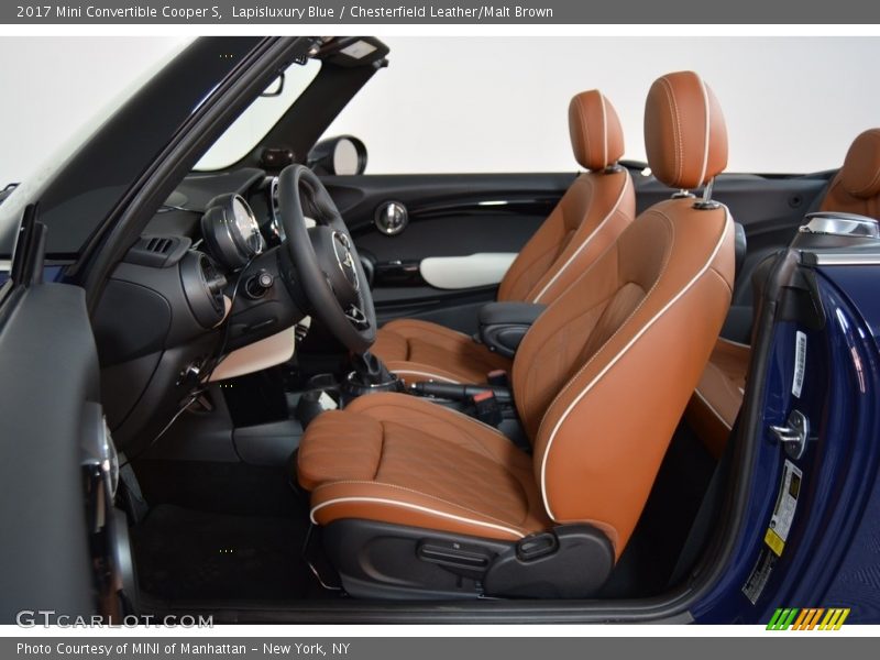 Front Seat of 2017 Convertible Cooper S