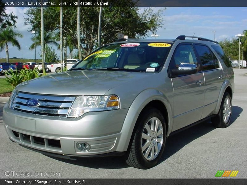 Silver Birch Metallic / Camel 2008 Ford Taurus X Limited