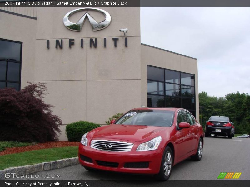 Garnet Ember Metallic / Graphite Black 2007 Infiniti G 35 x Sedan