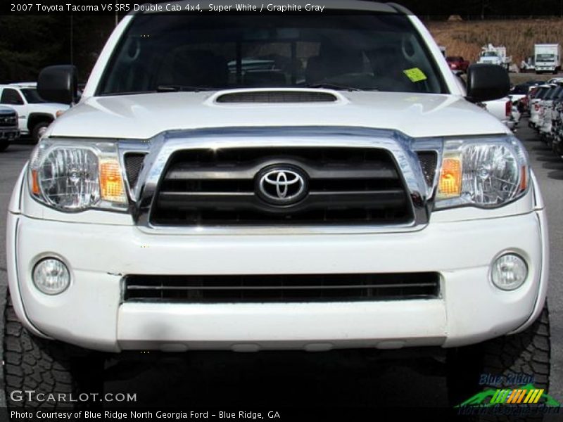 Super White / Graphite Gray 2007 Toyota Tacoma V6 SR5 Double Cab 4x4