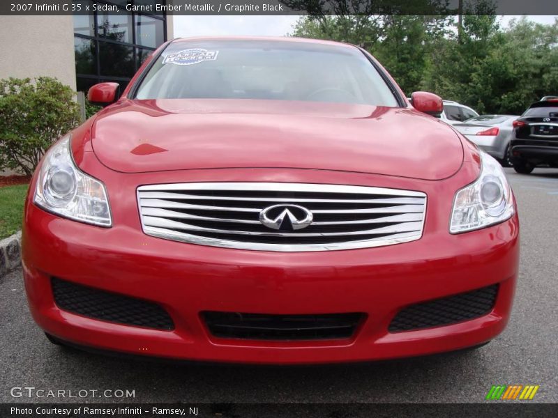 Garnet Ember Metallic / Graphite Black 2007 Infiniti G 35 x Sedan