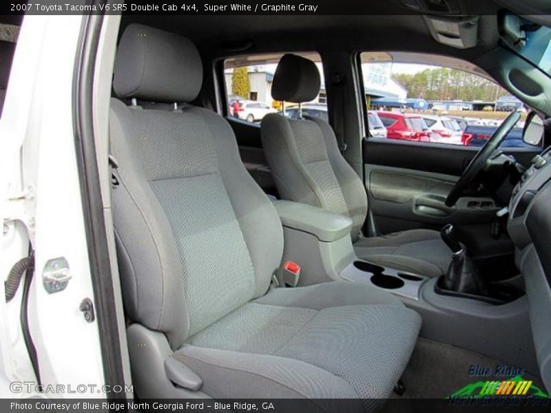 Super White / Graphite Gray 2007 Toyota Tacoma V6 SR5 Double Cab 4x4