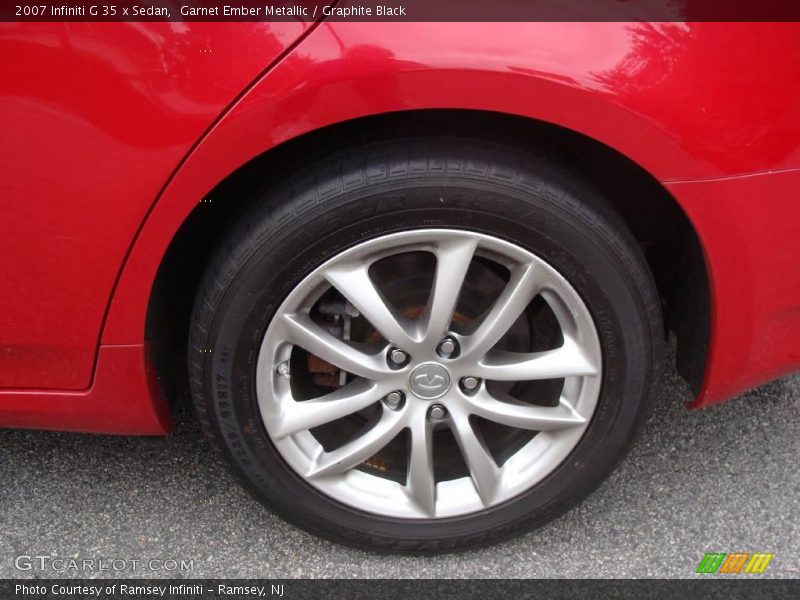 Garnet Ember Metallic / Graphite Black 2007 Infiniti G 35 x Sedan