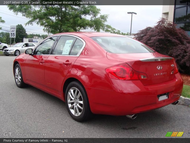 Garnet Ember Metallic / Graphite Black 2007 Infiniti G 35 x Sedan