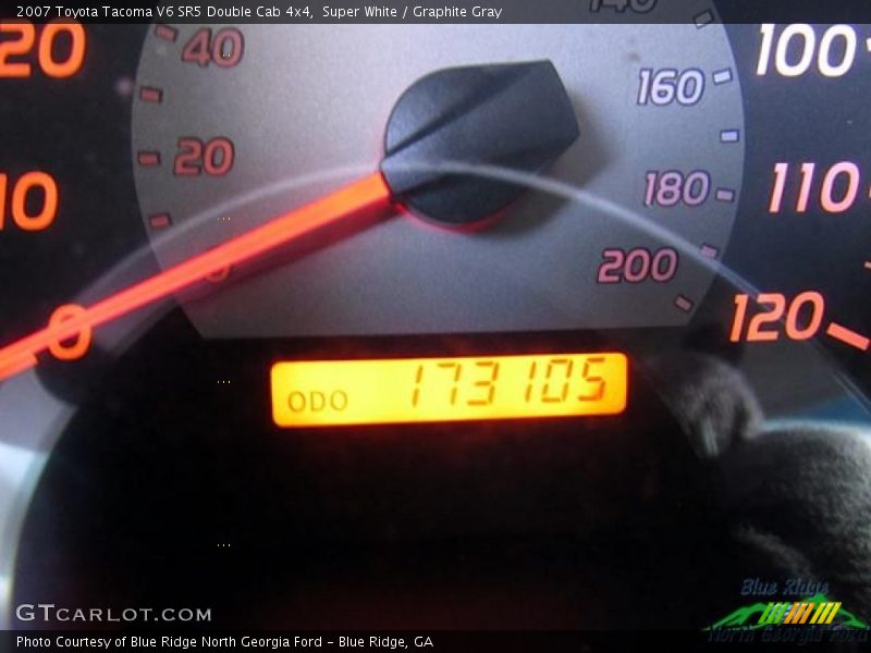 Super White / Graphite Gray 2007 Toyota Tacoma V6 SR5 Double Cab 4x4