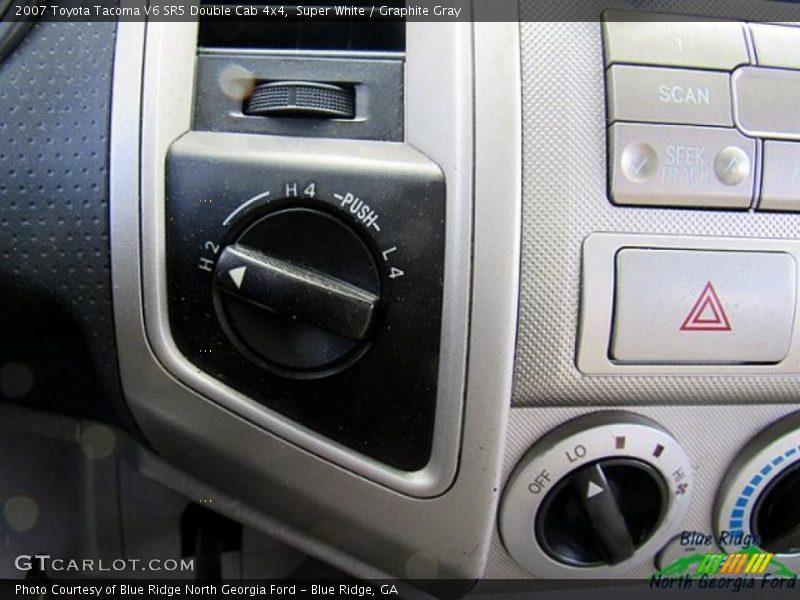 Super White / Graphite Gray 2007 Toyota Tacoma V6 SR5 Double Cab 4x4