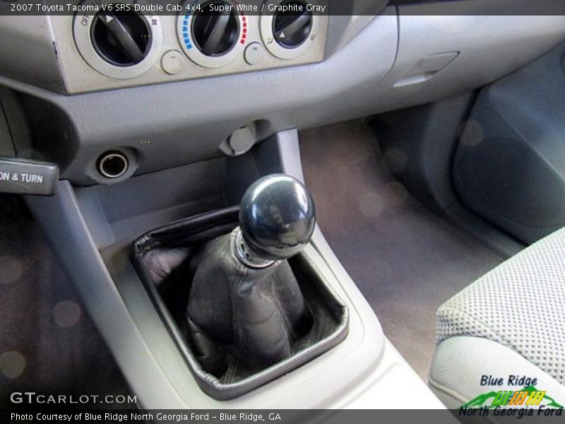 Super White / Graphite Gray 2007 Toyota Tacoma V6 SR5 Double Cab 4x4