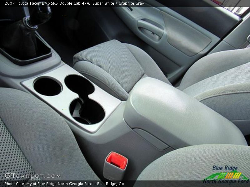 Super White / Graphite Gray 2007 Toyota Tacoma V6 SR5 Double Cab 4x4