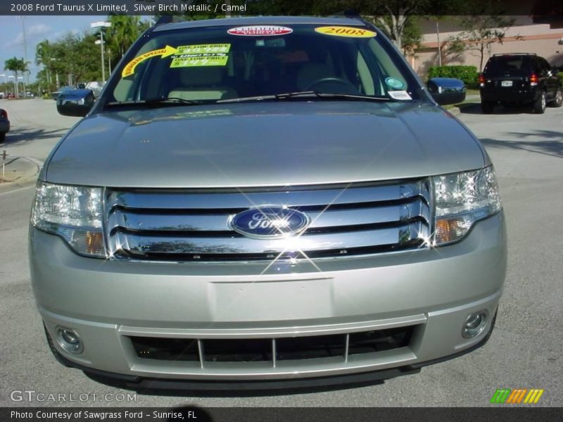 Silver Birch Metallic / Camel 2008 Ford Taurus X Limited