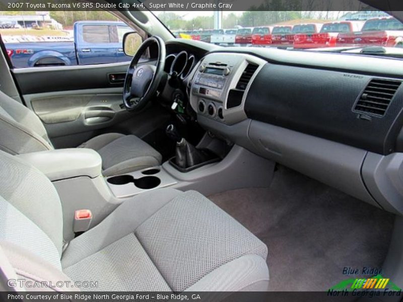 Super White / Graphite Gray 2007 Toyota Tacoma V6 SR5 Double Cab 4x4