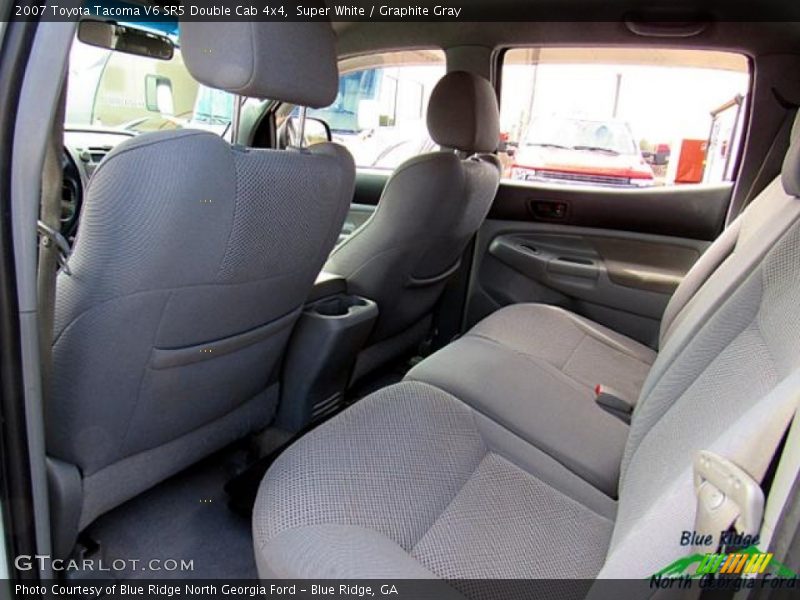 Super White / Graphite Gray 2007 Toyota Tacoma V6 SR5 Double Cab 4x4