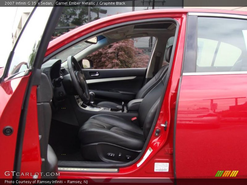 Garnet Ember Metallic / Graphite Black 2007 Infiniti G 35 x Sedan