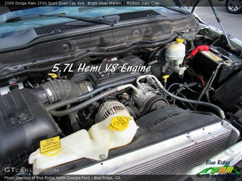 Bright Silver Metallic / Medium Slate Gray 2006 Dodge Ram 1500 Sport Quad Cab 4x4
