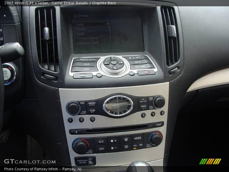Garnet Ember Metallic / Graphite Black 2007 Infiniti G 35 x Sedan
