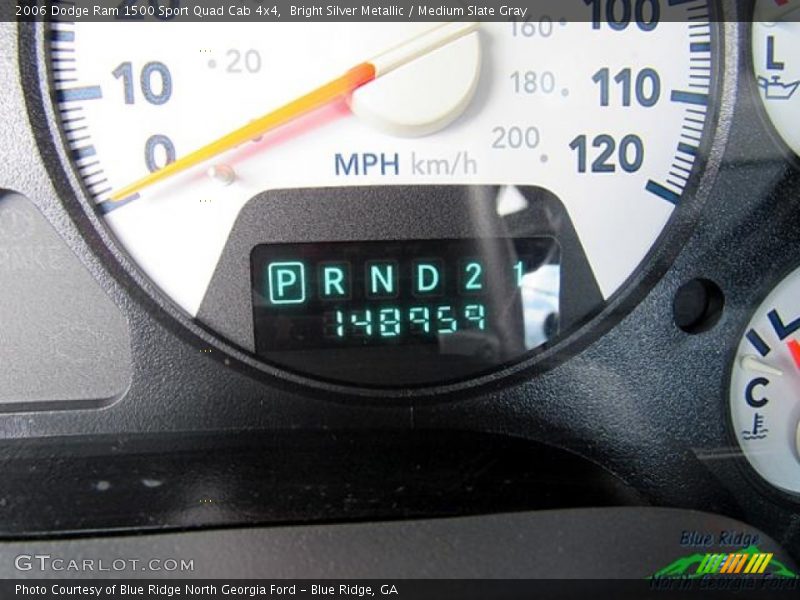 Bright Silver Metallic / Medium Slate Gray 2006 Dodge Ram 1500 Sport Quad Cab 4x4