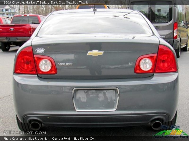 Dark Gray Metallic / Titanium 2009 Chevrolet Malibu LT Sedan